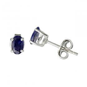 I-be, Iolith Edelstein facettiert 4x6 mm Ohrstecker, 925 Silber, im Geschenketui, 352422KF 