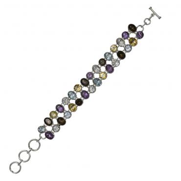 I-be, Multicolor Edelstein Armband facettiert 