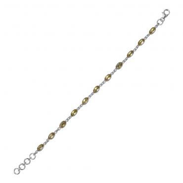 I-be, Citrin Edelstein Armband facettiert, 925 Silber, im Geschenketui, 501522/4x6 