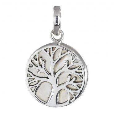 I-be, Perlmutt Anhänger Lebensbaum, 925 Silber, 204701 BDL mini 