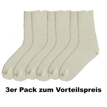 Samwo, Schafwollsocken aus 100% Merinowolle faserverstärkt, Premium light, 3xSWS 39-41 light/natur 3x39-41 | natur