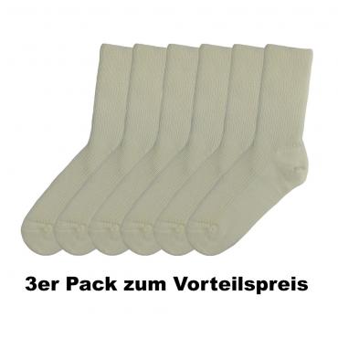 Samwo, Schafwollsocken aus 100% Merinowolle faserverstärkt, mittlere Stärke natur 39-41 m/n 3er 39-41 | natur 3er