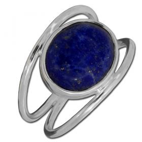 I-be, Lapis Lazuli Edelstein Ring 925 Sterling Silber 102912/10x12-2B 