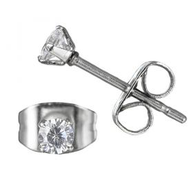 I-be, Edelstahl Ohrstecker mit 3mm Zirkonia, 35ES Zi3 