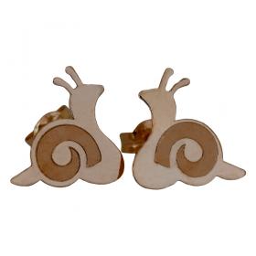 I-be, Schnecken, Spiralen Ohrstecker, 14 k (585) Gold, 11 mm, 35585263201P 