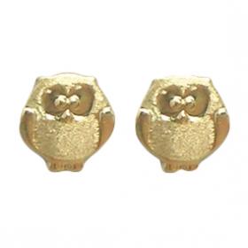 I-be, Eule Ohrstecker, 14 k (585) Gold, 5x5 mm, 35585659701P 