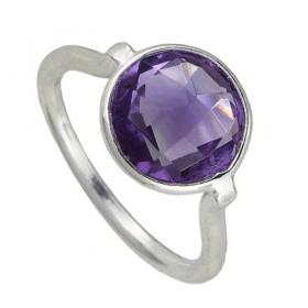 I-be, Amethyst lila Edelstein Ring 925 Sterling Silber 100321/11 55 (17,5) US 7