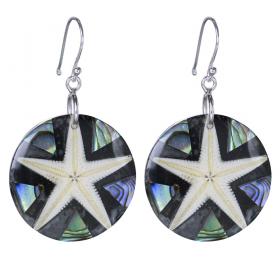 I-be, Paua Muschel, Seestern Ohrringe, 3982 Seestern MS 