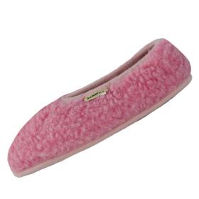 SamWo,Schafwoll-Wohlfühl Hausschuhe unisex,weiche rutschfeste Sohle,100 % Schafwolle Ballerinas 37-38 | rosa