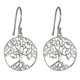 I-be, Ohrringe Baum des Lebens, 925 Silber im Geschenketui, 39BDL 