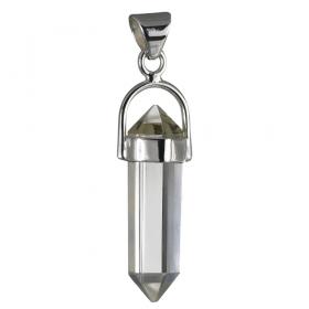 I-be, Bergkristall Anhänger Kristall 925 Silber, Länge: 4 cm, im Geschenketui, 2007Kristall 