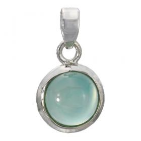 I-be, Calcit Edelstein hellblau Anhänger, 925 Silber,im Geschenketui, 20111/10 