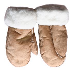 Samwo, Fäustlinge/Handschuhe Baumwollvelour mit Merinowebpelz, FH V 