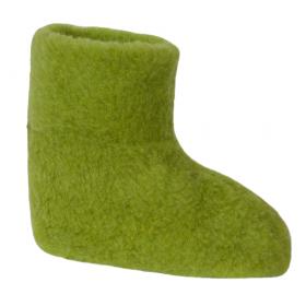 SamWo, 100% reine Schafwolle Hausschuhe Wollhausschuhe Fußwärmer Hüttenschuhe Stiefel green pea, FW 41-42 pea 41-42