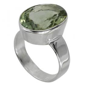 I-be, Amethyst Edelstein Ring facettiert, 925 Sterling Silber 1003g22/12x16 