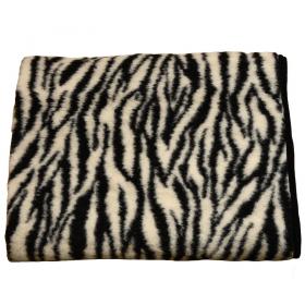 SamWo, Schafwolldecke/Kuscheldecke, Floor 100% Merinowolle, 100x140cm, KD zebra 