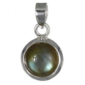 I-be, Labradorit Edelstein Anhänger, 925 Silber, im Geschenketui, 202811/10 