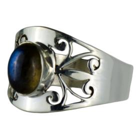 I-be, Labradorit Edelstein Ring, 925 Sterling Silber 101228SUN1 