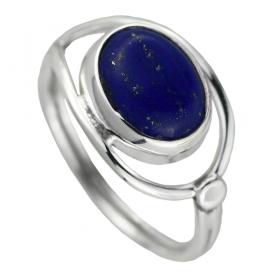 I-be, Lapis Lazuli Edelstein Ring 925 Sterling Silber 102912/8x10-S 