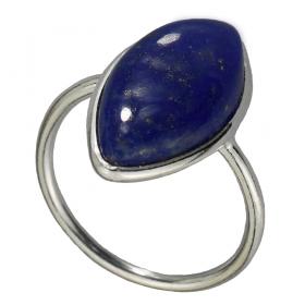 I-be, Lapis Lazuli Edelstein Ring 925 Sterling Silber 1029 Narvette 