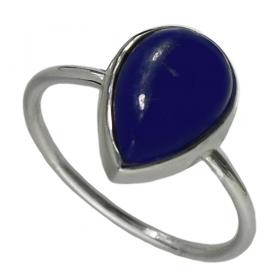 I-be, Lapis Lazuli Edelstein Ring 925 Sterling Silber 102914/10x12 
