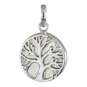 I-be, Perlmutt Anhänger Lebensbaum, 925 Silber, 204701 BDL mini 