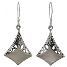 I-be, Perlmutt Design Ohrringe, 925 Silber, 3947D1 