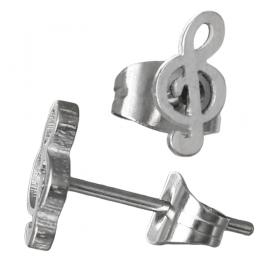 I-be, Edelstahl Ohrstecker Notenschlüssel, 35ES Notenschlüssel 