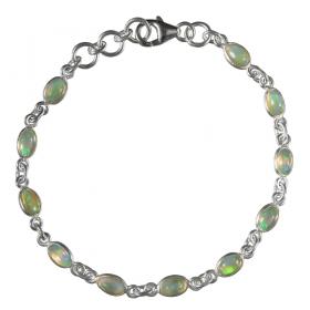 I-be, Äthiopischer Opal Edelstein Armband, 925 Silber, im Geschenketui, 504512 