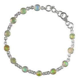 I-be, Äthiopischer Opal Edelstein Armband, 925 Silber, im Geschenketui, 504511 