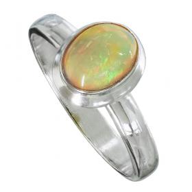 I-be, Äthiopischer Opal Edelstein Ring, 925 Silber, im Geschenketui, 104512 