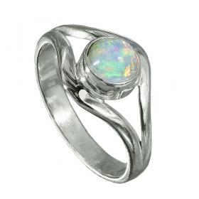 I-be, Äthiopischer Opal Edelstein Ring, 925 Silber, im Geschenketui, 104511-2 