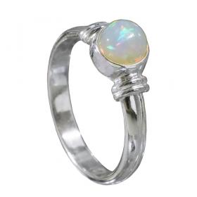 I-be, Äthiopischer Opal Edelstein Ring, 925 Silber, im Geschenketui,104511 