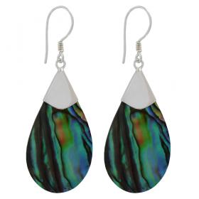 I-be, Paua Muschel Abalone Tropfen Ohrringe,925 Silber, 398204 