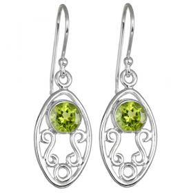 I-be, Peridot Edelsteine Ohrringe facettiert, 925 Silber, im Geschenketui, 394621 NV6 