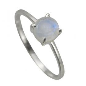 I-be, Regenbogen Mondstein Edelstein Ring 925 Sterling Silber 107921/6 KF 