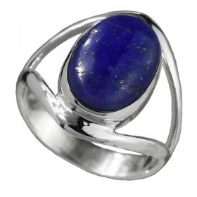 I-be, Lapis Lazuli Edelstein Ring 925 Sterling Silber 102912/10x14-2B 