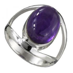I-be, Amethyst Edelstein Ring 925 Sterling Silber 100312/10x14-2B 