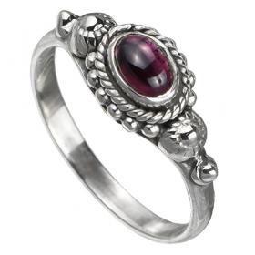 I-be, Granat Edelstein Ring 925 Sterling Silber 102112/4x6 OS 