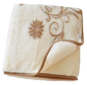 SamWo Schafwolldecke/Kuscheldecke, Floor 100%Merinowolle, 200x140cm WD elegant light 