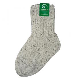 Samwo, 100% Schafwoll-Socken, dicke warme Wintersocken wie handgestrickt 