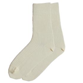 Samwo, Schafwollsocken aus 100% Merinowolle faserverstärkt, Premium light 39-41 | natur