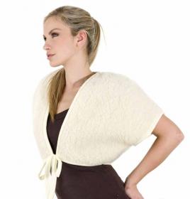 SamWo Schulderwärmer, 100% Merinowolle, wohlige Wärme für Schulder und Rücken 