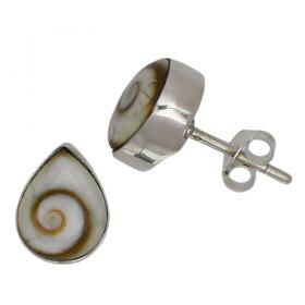 I-be, Shiva Eye Tropfen Ohrstecker, 925 Silber, 358304 