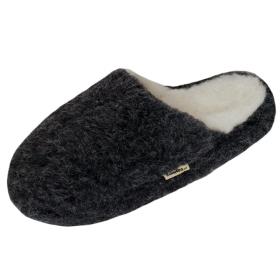 SamWo, Schafwoll-Wohlfühl-Hausschuhe/Pantoffeln,weiche rutschfeste Sohle,100% Schafwolle 41-42 | green pea