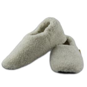 SamWo,Fußwärmer Hausschuhe Wellness aus 100% Schafwolle 