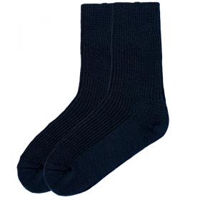 SamWo, Schafwollsocken aus 100% Merinowolle faserverstärkt, mittlere Stärke marine 35-38 m/bl 35-38 | blau