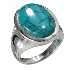 I-be, Türkis Edelstein Ring 925 Sterling Silber 107412/12x16 