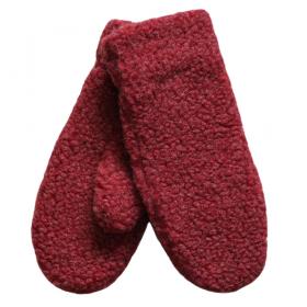 SamWo, Fäustlinge/Handschuhe 100% Merinowolle, wohlig warm, athmungsaktiv, WF weinrot 