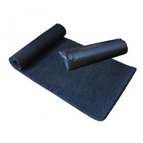 SamWo, premium Yogamatte natur anthrazit 100% Merinowolle, Oberseite Schafschurwolle vom lebenden Schaf, rutschfeste Unterseite inkl. Tasche, Größe: 200x80 cm anth 